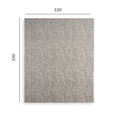 Ver imagem 7 de Tapete Grande para Sala e Quarto Cinza Chenille Texture 2,50x3,50m