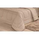 Ver imagem 2 de Edredom Quality Casa Dona Dupla Face Casal Queen 240x210cm Bege