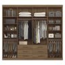 Guarda Roupa Casal 8 Portas 6 Gavetas Master 8.6 Jatobá - PR Móveis - 3