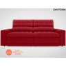 Sofá Daytona 2,30M Assento Retrátil e Reclinável Velosuede Vermelho - Netsofás - 4