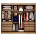 Ver imagem 2 de Guarda Roupa Casal Logan 3 Portas 8 Gavetas Cumaru 23 – Novo Horizonte