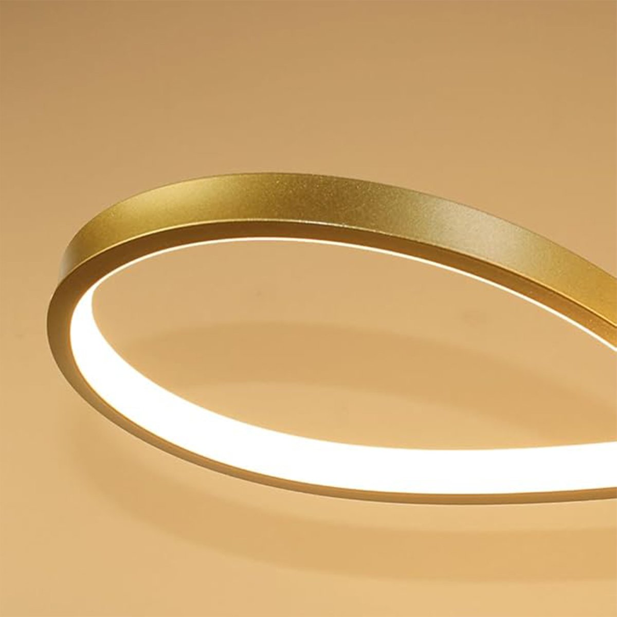 Lustre Pendente 3 em 1 Led Arco Infinito Recepçao Hall de Entrada Sala de Jantar Iluminaçao Restaura - 8