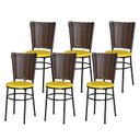 Ver imagem 1 de 6 Cadeiras para Mesa Preta Hawai Avelã:amarelo