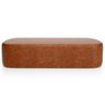 Puff Decorativo Orgânico para Living Quarto 140cm Doha W01 Couríssimo Camel - Lyam Decor - 3