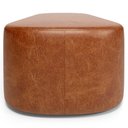 Ver imagem 7 de Puff Decorativo Orgânico para Living Quarto 140cm Doha W01 Couríssimo Camel - Lyam Decor