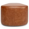 Puff Decorativo Orgânico para Living Quarto 140cm Doha W01 Couríssimo Camel - Lyam Decor - 7