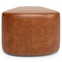 Ver mais imagens de Puff Decorativo Orgânico para Living Quarto 140cm Doha W01 Couríssimo Camel - Lyam Decor