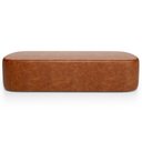 Ver imagem 7 de Puff Decorativo Orgânico para Living Quarto 140cm Doha W01 Couríssimo Camel - Lyam Decor