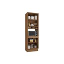 Ver imagem 3 de Paneleiro de Cozinha Vibra T629 C- 4 Portas e 1 Nicho P- Forno 70cm Canela-Verde Pistache Lacca -