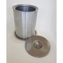 Ver imagem 2 de Lixeira Pia Cozinha Embutir No Granito Em Inox escovadoi 6lt 20X30 CM