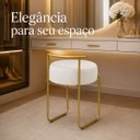Ver imagem 6 de Puff Evans Metal Gold Couríssimo Off White