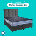 Ver imagem 4 de Cama Box + Colchão Queen Molas Ensacadas Petrus Paropas + Cabeceira Estofada