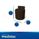Ver imagem 5 de Kit 2 Puff'S Banqueta Alto Confortável Reforçado Minimalista Roma Corino