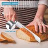 Faca De Fatia De Pão WALFOS Serrilhada De Aço Inoxidável Ultra-afiada Alça De Uma Peça - 6