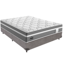 Ver imagem 1 de Cama Box e Colchão Berlim Molas Ensacadas Casal Probel: Cinza