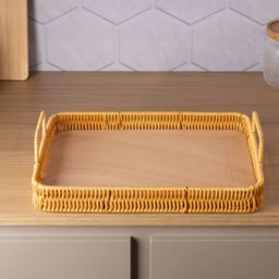 Bandeja Retangular com Alca Kali 35cm Plas Lyor - 2