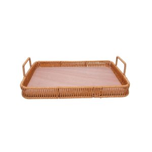 Bandeja Retangular com Alca Kali 35cm Plas Lyor