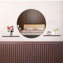 Ver imagem 6 de Espelho de Parede Redondo 40cm Diâmetro Banheiro Sala Quarto