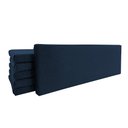 Ver imagem 4 de 1 Modulo de Cabeceira 60x20 Estofada Cama Box Casal Queen - Veludo Azul