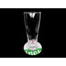 Kit 4 Copos De Vidro Tulipa Heineken 380ml 19cm Bolacha e Caixa Madeira - 4