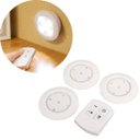 Ver imagem 3 de Kit 3 Lâmpadas Iluminação Luminárias Spot Led Adesivo Controle Remoto sem Fio Branco