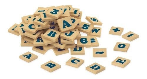 Brinquedo Educativo Letras E Números Em Madeira - 703 - 2