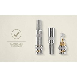 Kit 10 Conectores Intelbras Conex 1000 Bnc Macho Com Mola e Parafuso Para Camera De Segurança - 6