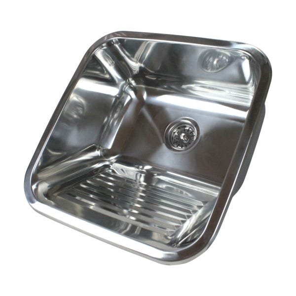 Tanque Inox Lavanderia Sobrepor ou Embutir Polido 22L - 2