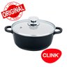 Panela antiaderente Cook Max Series cerâmica 24 Caçarola Clink Preta - 1