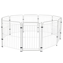 Ver imagem 1 de Cercado Chiqueirinho 9 Módulos + Portão 83cm Utilyse Branco para Pets Cães Gatos Coelho