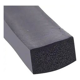 Perfil de Borracha Esponjoso Vedação Macio 10x50mm - 1m - 1