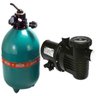 CONJUNTO FILTRO BOMBA PARA PISCINA DANCOR DFR-19 COM BOMBA 1/2CV MONO 110/220/254V SEM AREIA - 1