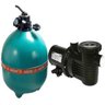 CONJUNTO FILTRO BOMBA PARA PISCINA DANCOR DFR-24 COM BOMBA 1CV MONO 110V/220V SEM AREIA - 1