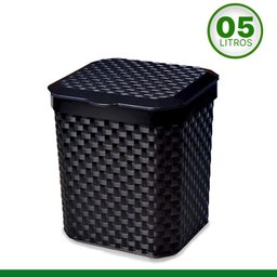 Lixeira Plástica Resistente Para Pia Cozinha Lavabo 5 Litros - 1