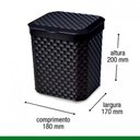 Ver imagem 4 de Lixeira Plástica Resistente Para Pia Cozinha Lavabo 5 Litros