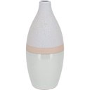 Ver imagem 1 de Vaso Decorativo Enfeite Casa Cerâmica 30x14x14cm Marfim