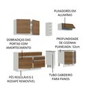 Ver imagem 5 de Armário de Cozinha Completa 220cm Branco/Rustic Parma Madesa 03