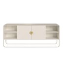 Ver imagem 5 de Conjunto Sala de Estar Buffet e Rack Estilo Orgânico Off White
