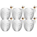 Ver imagem 1 de Conjunto 6 Xícaras 180ml Vidro Borossilicato Chá Café Expresso Parede Dupla Abelinhas Lyor