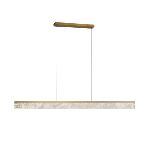 Pendente Moderno Dourado Acrílico Led Luz Branco Quente Bivolt
