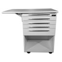 Ver imagem 1 de Carrinho Auxiliar de Mdf - Branco com Gavetas em Poliestireno