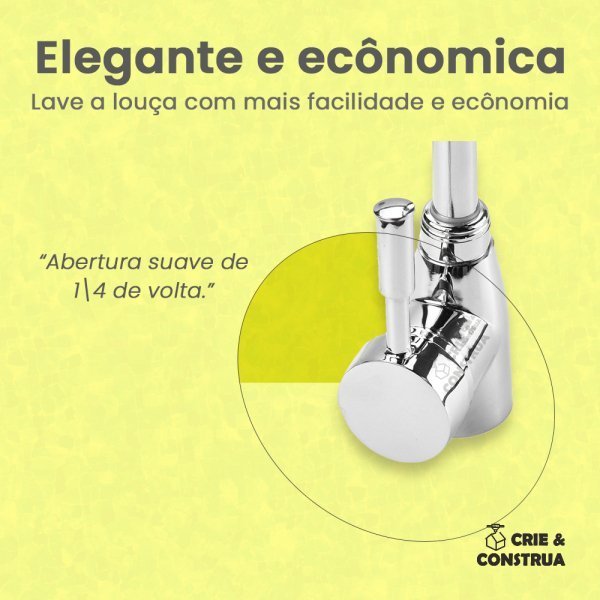 Kit Torneira Gourmet para Cozinha Instalação Completa Economica + Brinde Luxo - 7