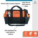 Ver imagem 6 de Kit Ferramentas 21 Peças Bolsa Chave Combinada Fenda Philips Alicates - Starfer