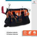 Ver imagem 7 de Kit Ferramentas 21 Peças Bolsa Chave Combinada Fenda Philips Alicates - Starfer