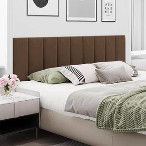 Cabeceira Cama Box Casal Dubai Kit C/ 7un Modulo Adesivo:marrom