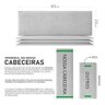Cabeceira Cama Box Casal Dubai Kit C/ 7un Modulo Adesivo:marrom - 3