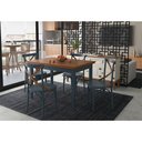 Ver imagem 2 de Mesa Colors em Madeira Maciça Retangular 4 Lugares - 120 X 80cm Azul Petróleo
