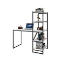 Ver imagem 1 de Mesa Escritório Home Office Fit com Prateleira Prática-branco