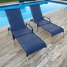 Kit 2 Espreguiçadeiras Reclinável Alumínio Madrid Azul - 1