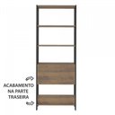 Ver mais imagens de Kit 2 Estantes para Livros Multiuso 2 Portas Basculantes com Prateleiras 126x166x32cm